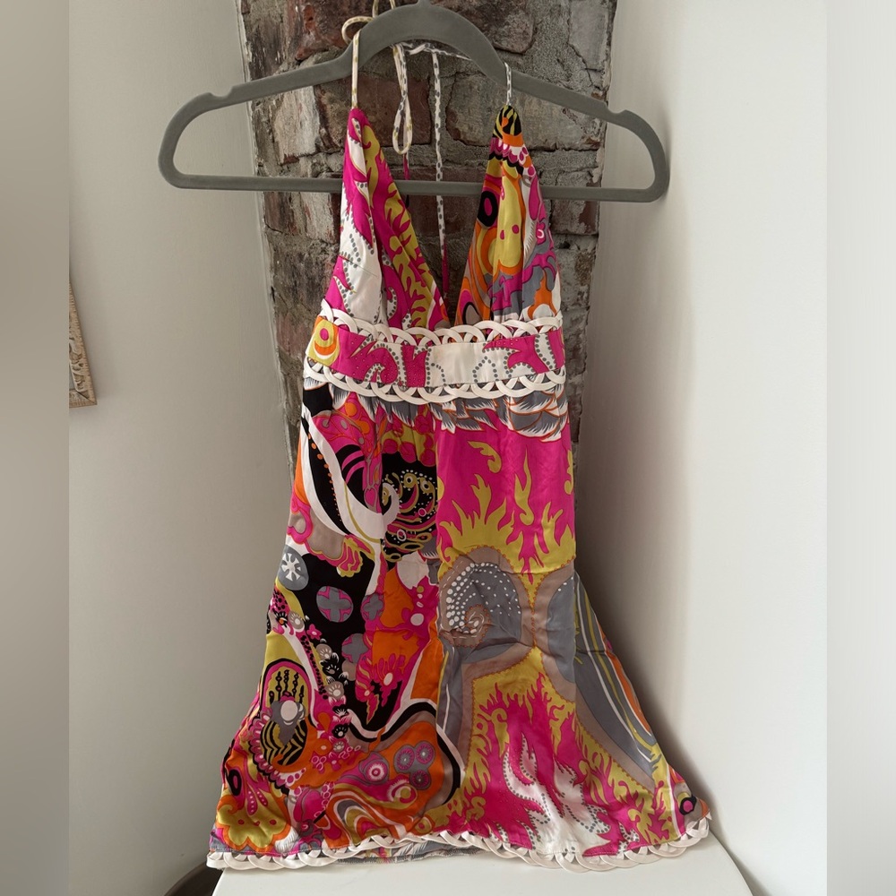 Alice and Trixie Silk Halter Dress